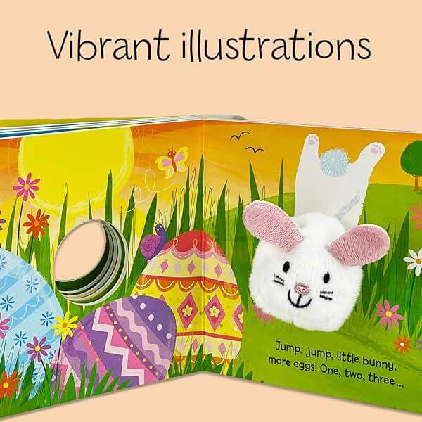 Hippity, Hoppity, Little Bunny - Finger Puppet Board Book for Easter Basket Gifts or Stuffer Ages 0-3 - Image 6