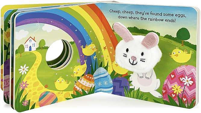Hippity, Hoppity, Little Bunny - Finger Puppet Board Book for Easter Basket Gifts or Stuffer Ages 0-3 - Image 7