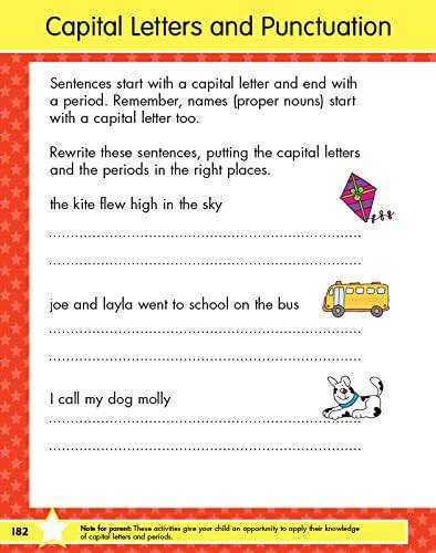 First Grade Big Workbook Ages 6 - 7: 220+ Activities, Phonics, Spelling, Reading, Language Arts, Math, Space, Measurement and Time (Gold Stars Series) - Image 6