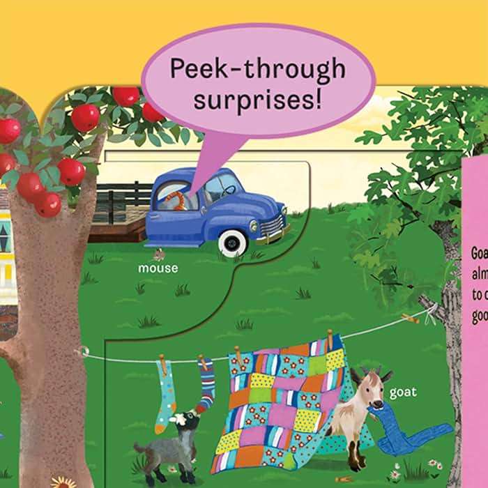 Moo Peek-a-Flap Gift Set: Includes Lift-A-Flap Board Book and Cuddly Plush Toy Friend for Birthdays, Baby Showers, Christmas and Easter Basket Stuffers - Image 7