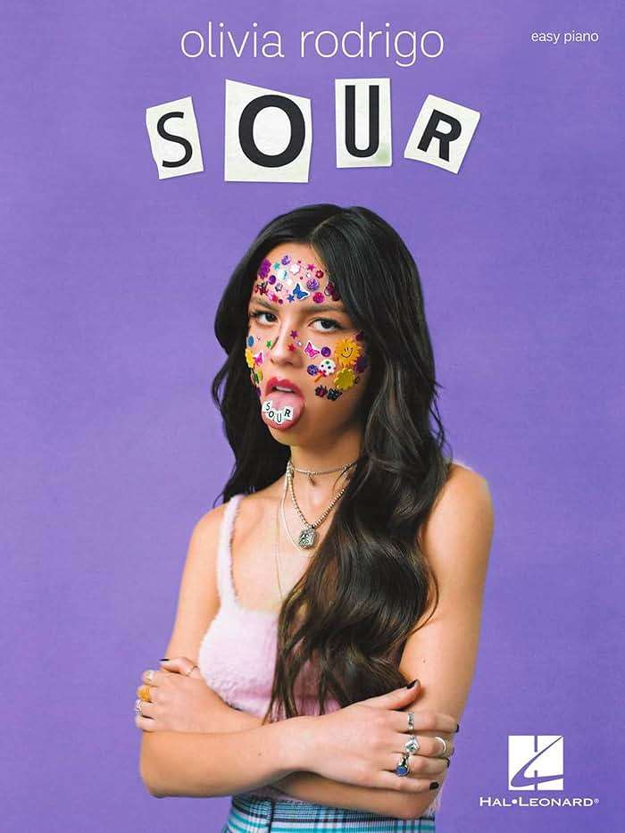 Olivia Rodrigo - Sour | Easy Piano Songbook with Lyrics and Chords | Includes Drivers License, Good 4 U, Deja Vu and More | Hal Leonard Pop Sheet Music Collection - Image 1
