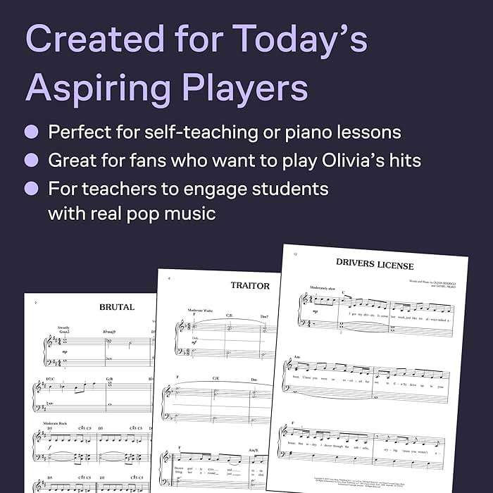 Olivia Rodrigo - Sour | Easy Piano Songbook with Lyrics and Chords | Includes Drivers License, Good 4 U, Deja Vu and More | Hal Leonard Pop Sheet Music Collection - Image 5