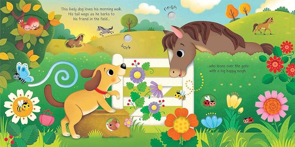 Pets Sound Book: A Delightfully Tactile and Illustrated Book About Cats and Dogs for Children (Ages 3-5) - Image 2