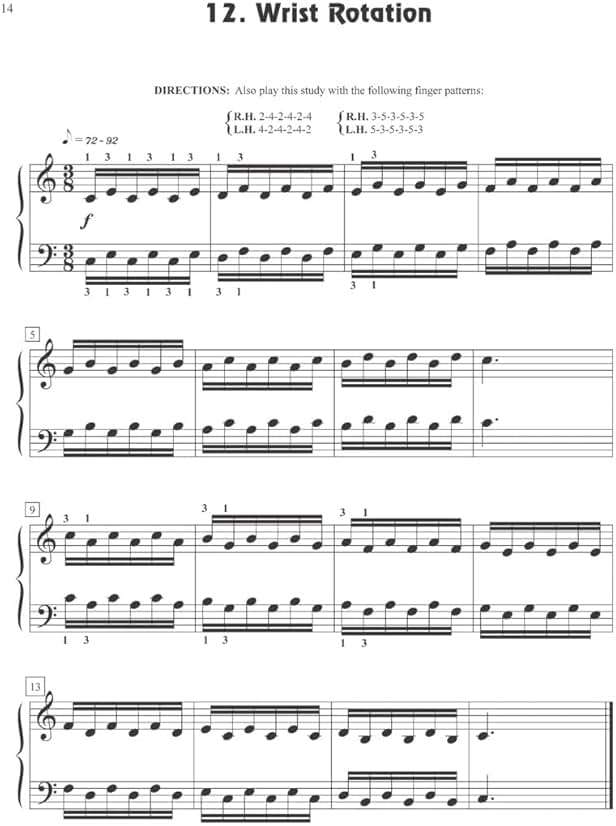 Schaum Fingerpower - Level 2 Piano Technique Book | Finger Strength Exercises for Intermediate Players | Sheet Music for Beginner Piano Book for Kids | Piano Technic Series for All Ages and Methods - Image 6