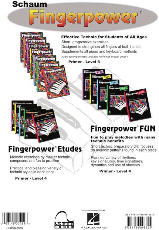 Schaum Fingerpower Level 1 Piano Technique Book | Beginner Piano Exercises for Kids and Adults | Finger Strength and Dexterity Training | Progressive ... Teachers (Schaum Publications Fingerpower(r)) - Image 2
