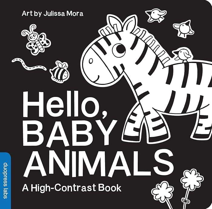 Hello, Baby Animals: A perfect book for parents and caregivers at home with babies this summer (High-Contrast Books) - Image 1