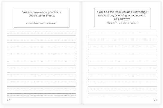 The Cursive Handwriting Workbook for Teens: Learn the Art of Penmanship in this Cursive Writing Practice book with Motivational Quotes and Activities for Young Adults and Teenagers - Image 11