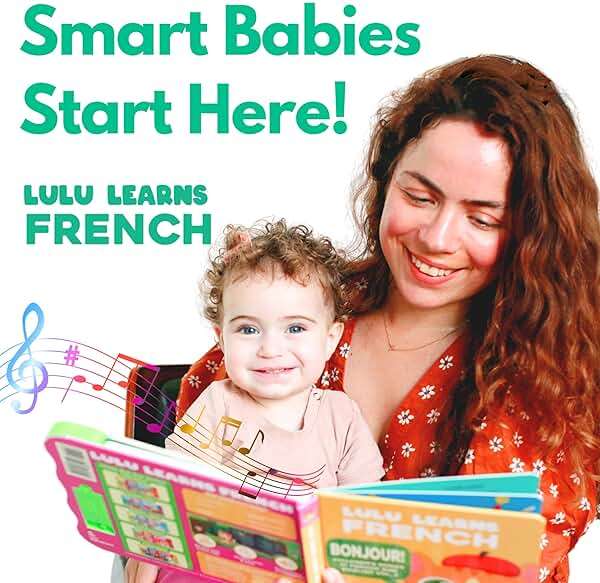 Lulu Learns French Vol. 1 — Interactive Sound Board Book for Toddlers 1-3, Bilingual English & French Songs & Music, Talking Musical Learning Toy and Gift for Babies & Kids - Image 2