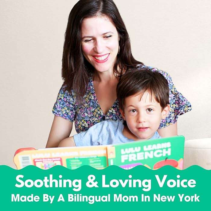 Lulu Learns French Vol. 1 — Interactive Sound Board Book for Toddlers 1-3, Bilingual English & French Songs & Music, Talking Musical Learning Toy and Gift for Babies & Kids - Image 4