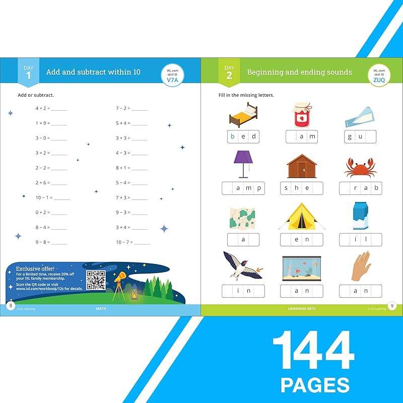 IXL Ultimate Summer 1st to 2nd Grade Workbook, Math, Reading Comprehension, Language Arts, Geography, Science, Social Studies, and Writing Practice for Kids (IXL Ultimate Summer Workbooks) - Image 3