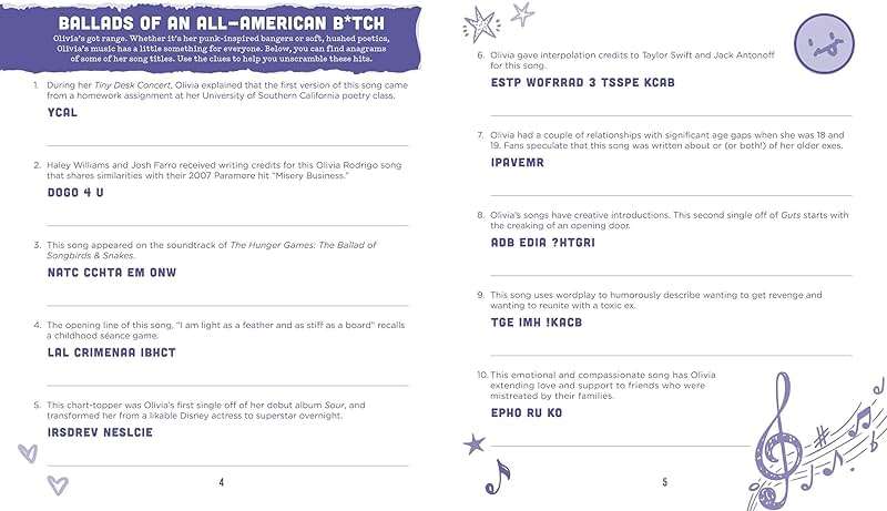 The Unofficial Olivia Rodrigo Activity Book: Trivia, Quizzes, Games, and Coloring for Fans with Guts - Image 2