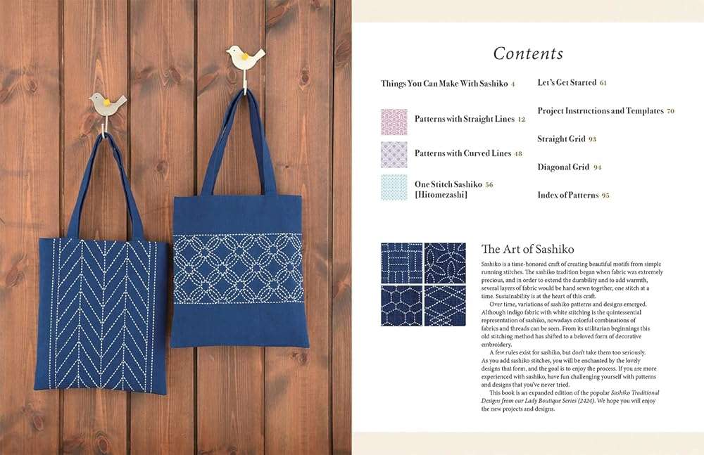 Essential Sashiko: 92 of the Most Popular Patterns (With 11 Projects and Actual Size Templates) - Image 3
