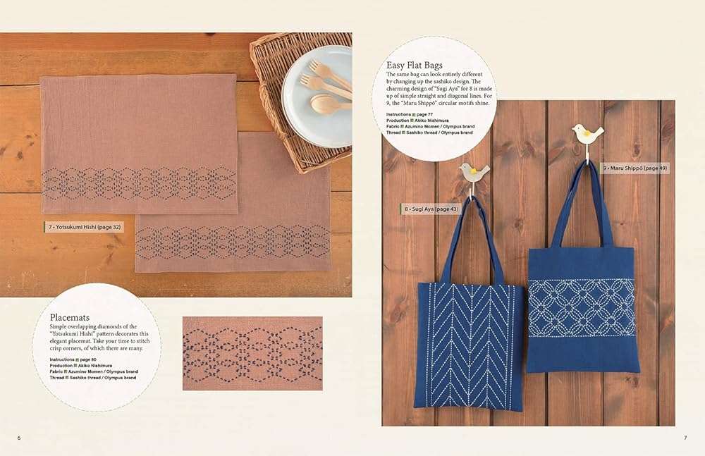Essential Sashiko: 92 of the Most Popular Patterns (With 11 Projects and Actual Size Templates) - Image 5