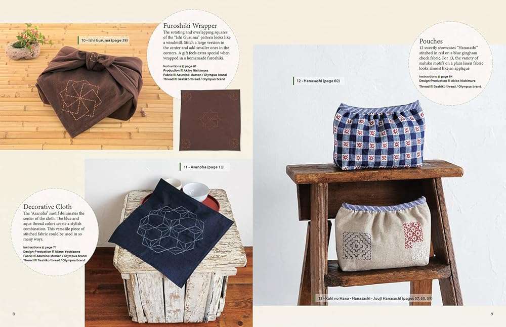 Essential Sashiko: 92 of the Most Popular Patterns (With 11 Projects and Actual Size Templates) - Image 6