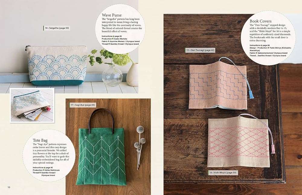 Essential Sashiko: 92 of the Most Popular Patterns (With 11 Projects and Actual Size Templates) - Image 7