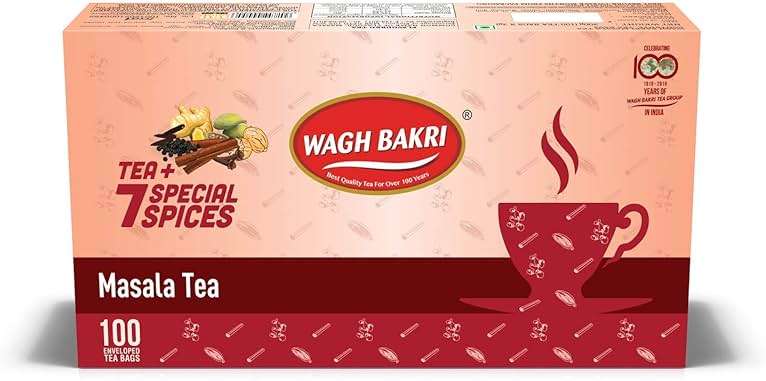 Wagh Bakri Masala Chai 100's (Pack of 3) - Image 1