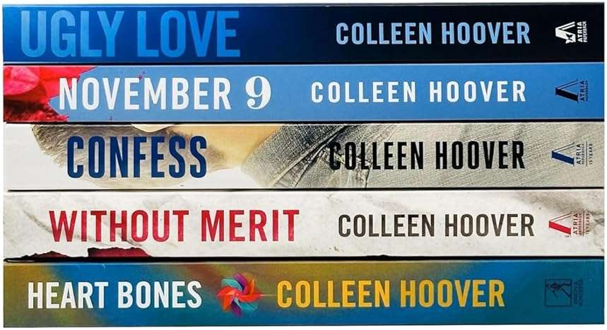Colleen Hoover 5 Books Collection Set (Ugly Love, November 9, Confess, Without Merit & Heart Bones) - Image 2