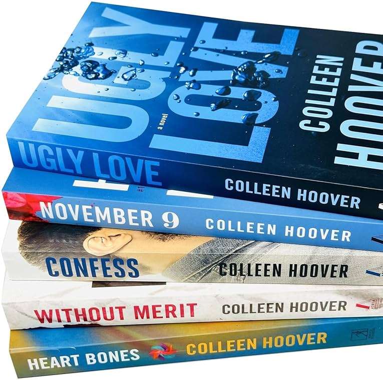 Colleen Hoover 5 Books Collection Set (Ugly Love, November 9, Confess, Without Merit & Heart Bones) - Image 3