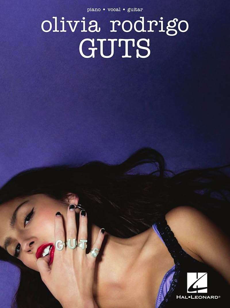 Olivia Rodrigo - Guts Piano/Vocal/Guitar Songbook | 12 Pop Hits for Singers and Musicians | Sheet Music for Piano Voice and Guitar | Music Book for Teen Fans Students and Music Teachers - Image 1
