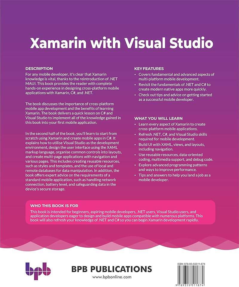 Xamarin with Visual Studio: Launch your mobile development career by creating Android and iOS applications using .NET and C# (English Edition) - Image 2