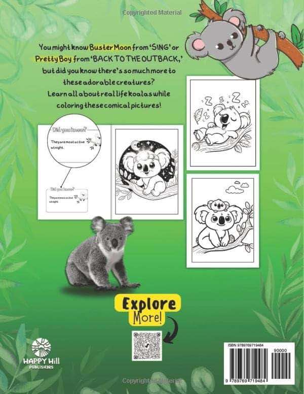 Koala Coloring Book For Kids: Discover Cute, Funny Koalas with Fun Facts and Educational Adventures for Girls and Boy Ages 4 - 8 (LEARN AND COLOR: Fun Facts Coloring Books) - Image 2