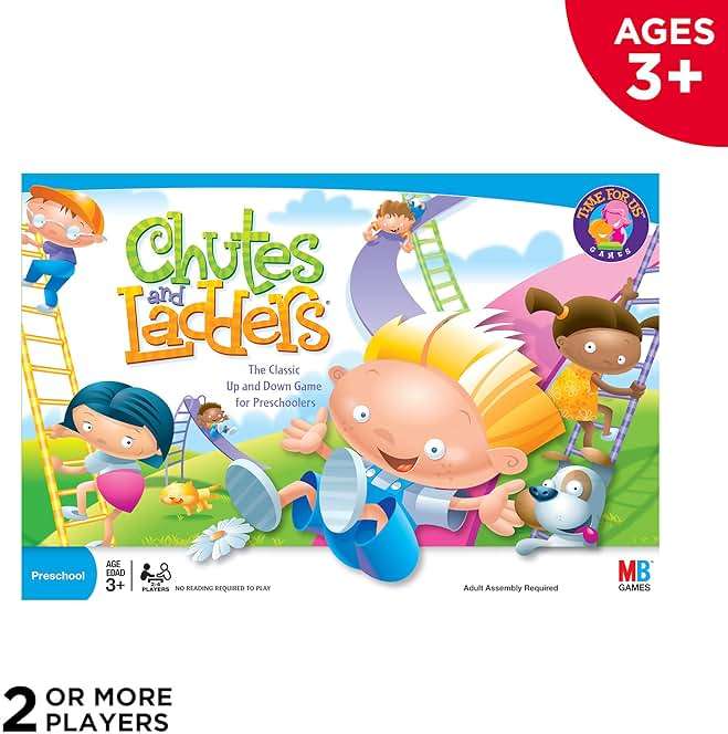 Hasbro Gaming Chutes and Ladders Board Game | 2 to 4 Players | Back to School Gifts for Kids | Preschool Classroom Games | Ages 3+ (Amazon Exclusive) - Image 4