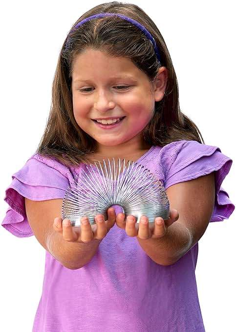 The Original Slinky Walking Spring Toy, 2.75-inch Diameter Metal Slinky, Fidget Toys - Image 2