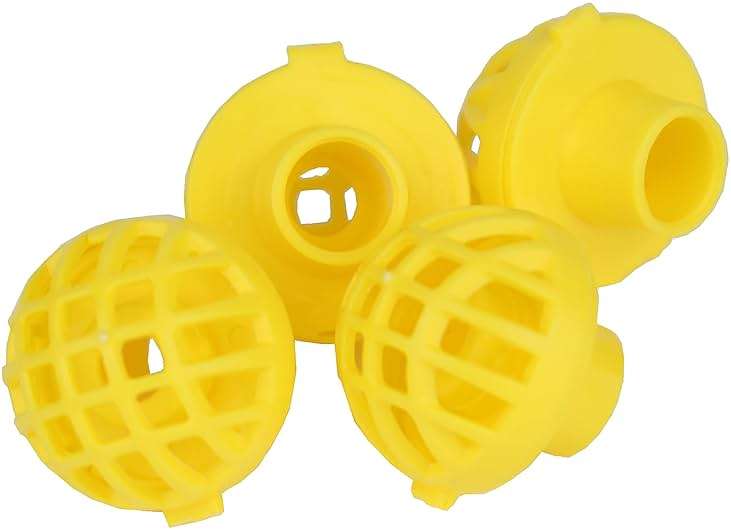 Perky-Pet Replacement Bee Guards for Hummingbird Feeders - Keep Bees Out of Nectar - 205Y - Yellow Replacement Bee Guards - For Models 203CPBN, 203CPBR, 204CP-4, 403CP - 4 Pack - Image 2