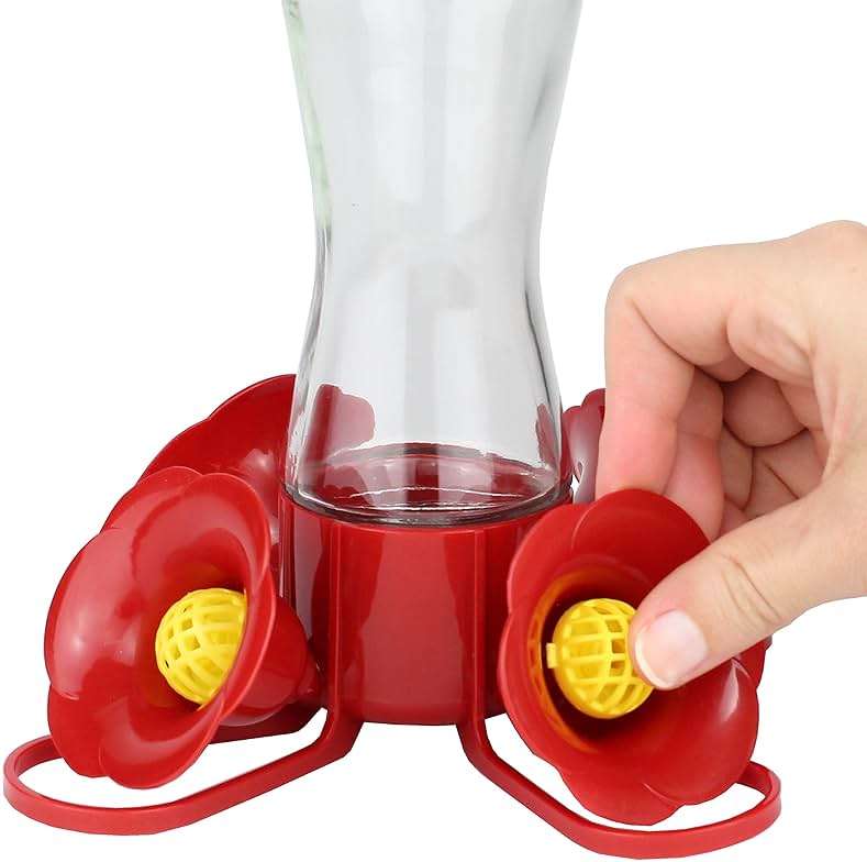 Perky-Pet Replacement Bee Guards for Hummingbird Feeders - Keep Bees Out of Nectar - 205Y - Yellow Replacement Bee Guards - For Models 203CPBN, 203CPBR, 204CP-4, 403CP - 4 Pack - Image 3