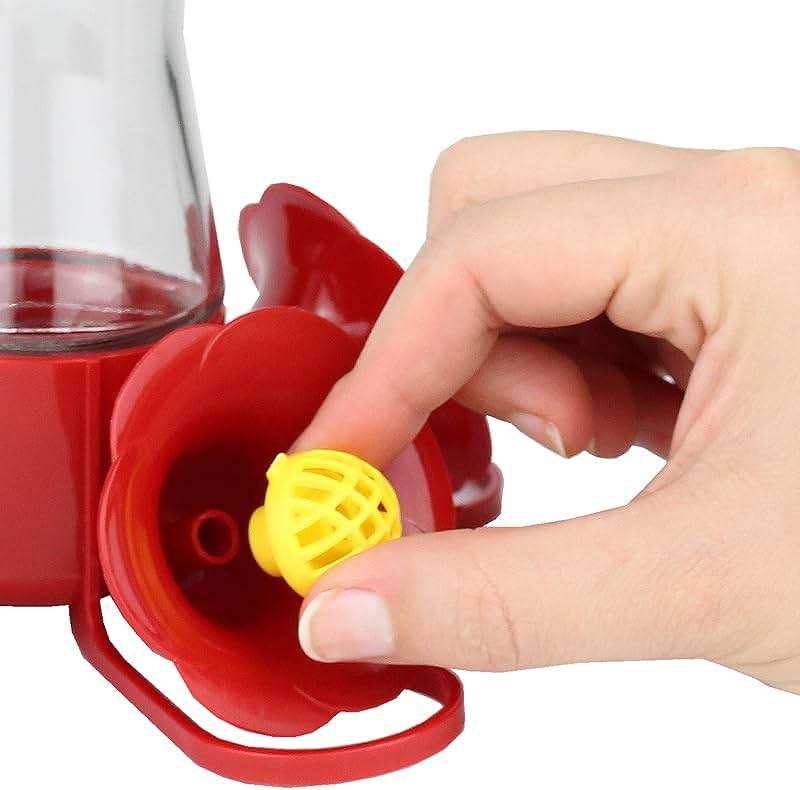 Perky-Pet Replacement Bee Guards for Hummingbird Feeders - Keep Bees Out of Nectar - 205Y - Yellow Replacement Bee Guards - For Models 203CPBN, 203CPBR, 204CP-4, 403CP - 4 Pack - Image 5