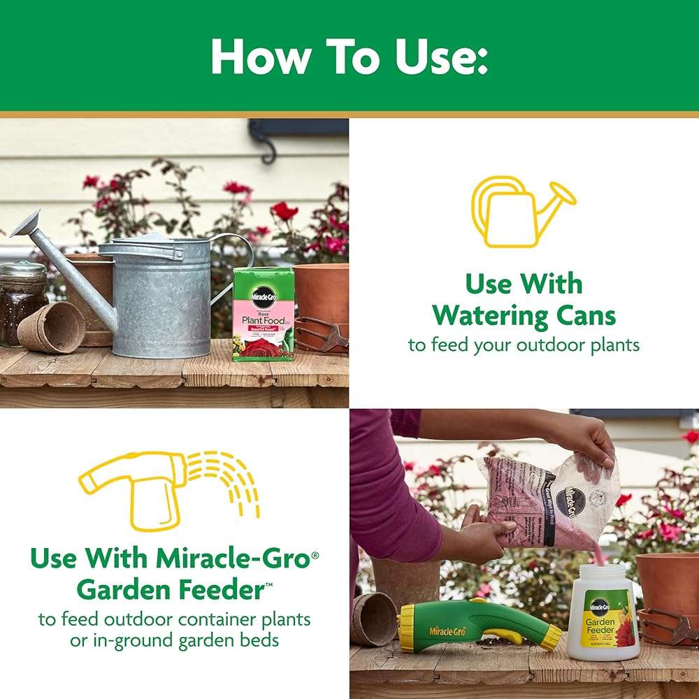 Miracle-Gro Water Soluble Rose Plant Food, 1.5 lb - Image 5