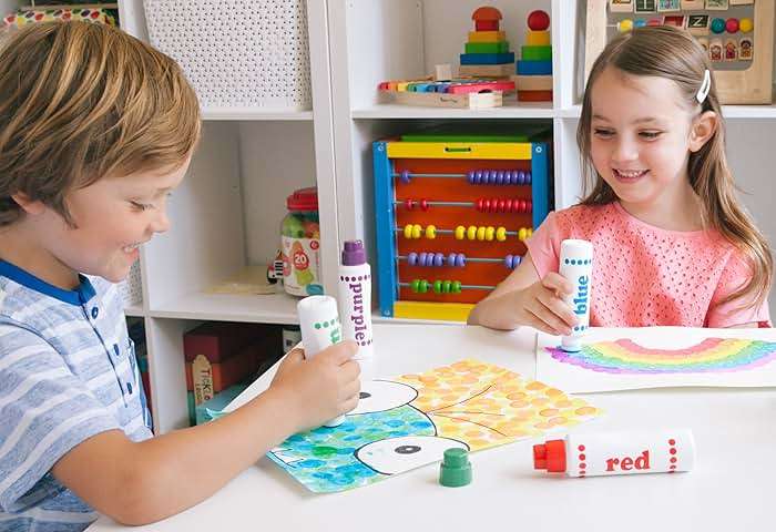 Do A Dot Art! Markers 6-Pack Rainbow Washable Paint Markers, The Original Dot Marker, Activity Craft Coloring Supplies for Kids and Toddlers, Made in the USA - Image 4