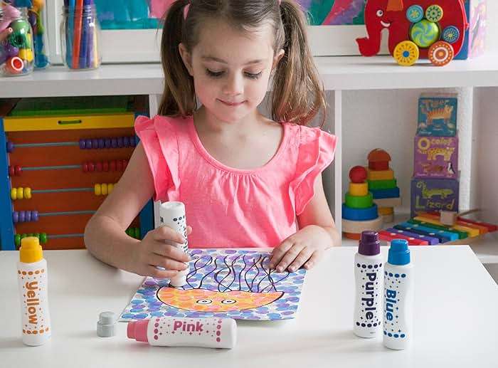 Do A Dot Art! Markers 6-Pack Rainbow Washable Paint Markers, The Original Dot Marker, Activity Craft Coloring Supplies for Kids and Toddlers, Made in the USA - Image 5