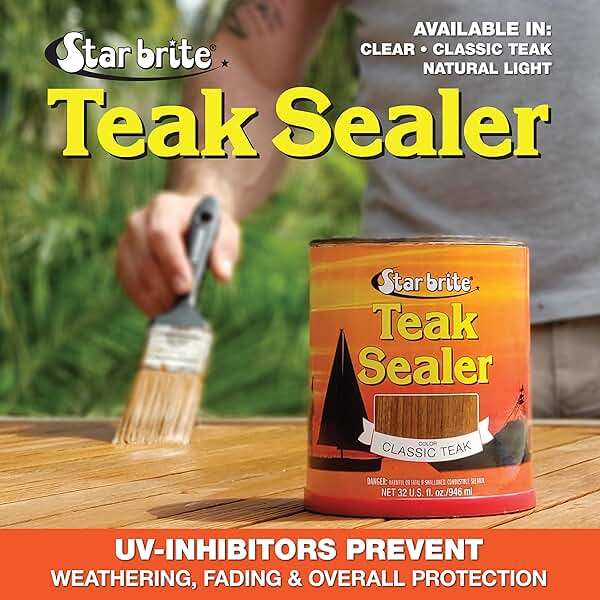 STAR BRITE Teak Sealer - No Drip, No Splash Formula - One-Coat, Durable Protection for All Fine Woods - Perfect for Outdoor Furniture & Marine Use - Classic Teak 16 OZ (088016) - Image 3