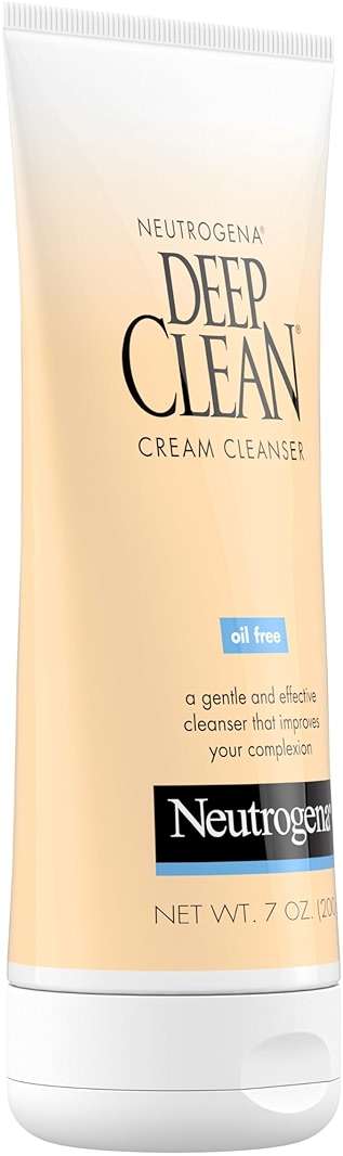Neutrogena Deep Clean Daily Facial Cream Cleanser with Beta Hydroxy Acid to Remove Dirt, Oil & Makeup, Alcohol-Free, Oil-Free & Non-Comedogenic, 7 fl. oz - Image 5