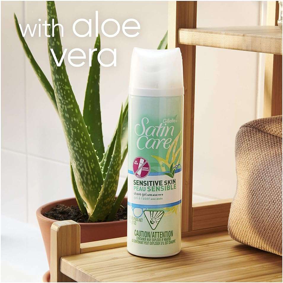 Satin Care Sensitive Skin Shave Gel for Women 7 Oz (PACK OF 6) - Image 3