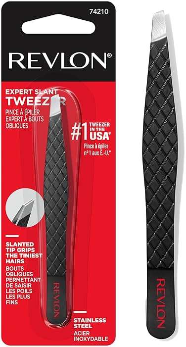 Revlon Expert Slant Tweezer, High Precision For an Easy Hair Removal, Made With Stainless Steel, 1 Count - Image 2