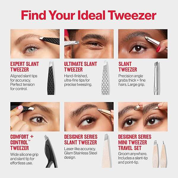 Revlon Expert Slant Tweezer, High Precision For an Easy Hair Removal, Made With Stainless Steel, 1 Count - Image 12
