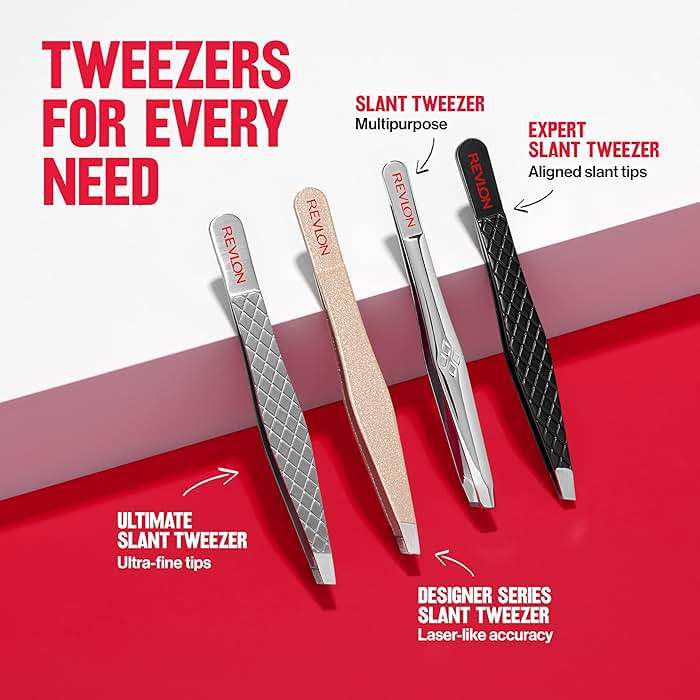 Revlon Expert Slant Tweezer, High Precision For an Easy Hair Removal, Made With Stainless Steel, 1 Count - Image 11