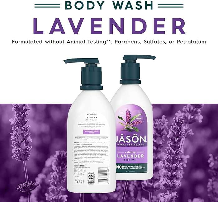 JASON Lavender Calming Body Wash, For a Gentle Feeling Clean, 30 Fluid Ounces - Image 2