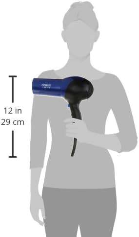Conair Fast Dry Lightweight Hair Dryer | Powerful 1875W motor for thick and coarse hair, includes diffuser & concentrator attachments, Blue/Black, 146NXL - Image 8