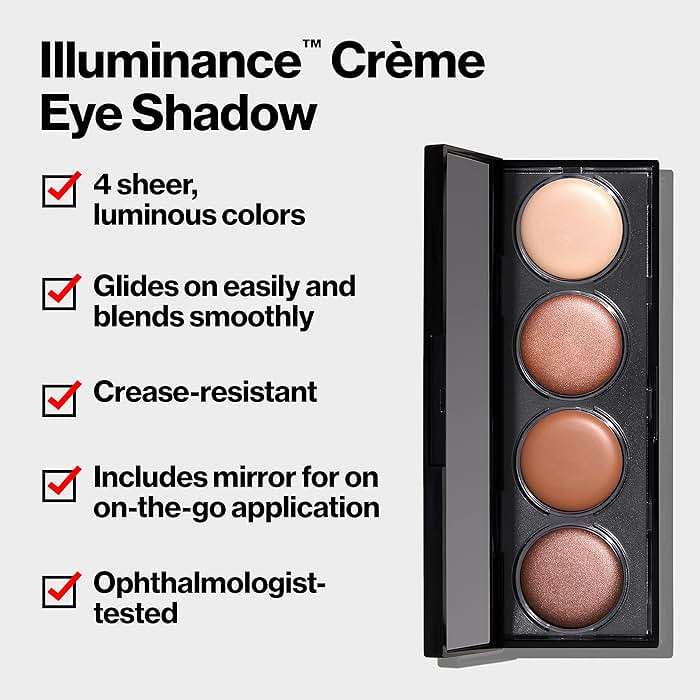 Revlon Crème Eyeshadow Palette, Illuminance Eye Makeup with Crease- Resistant Ingredients, Creamy Pigmented in Blendable Matte & Shimmer Finishes, 710 Not Just Nudes, 0.12 Oz - Image 3