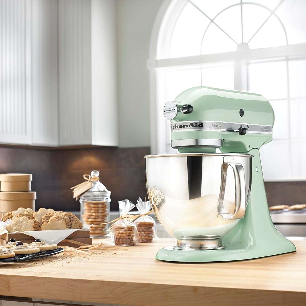 KitchenAid Artisan Series 5 Quart Tilt Head Stand Mixer with Pouring Shield KSM150PS, Pistachio - Image 2
