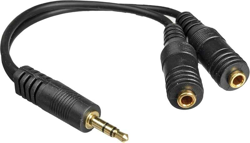 Belkin 3.5mm Audio Splitter – Dual Headphone and Speaker Jack Adapter for Sharing Music or Videos – Compatible with iPhone, iPad, Laptops, Tablets, and Other Devices with AUX Port – Black - Image 2