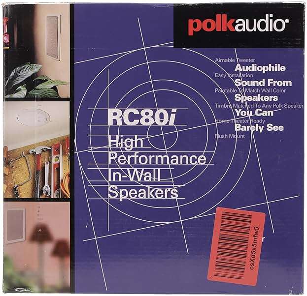 Polk Audio RC80i 2-Way Premium In Ceiling Speakers 8" Round (Set of 2) Perfect for Damp and Humid Indoor/Outdoor Placement - Bluetooth Ceiling Speakers - Image 12