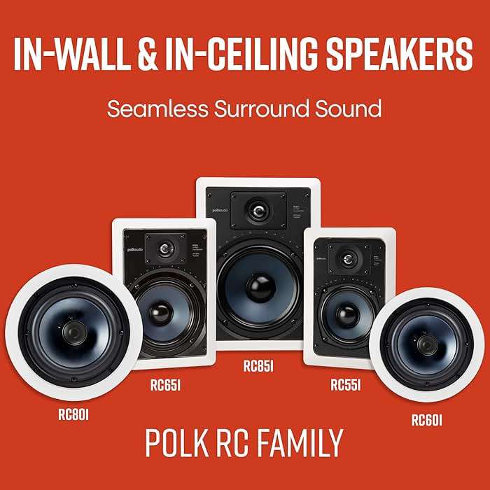 Polk Audio RC80i 2-Way Premium In Ceiling Speakers 8" Round (Set of 2) Perfect for Damp and Humid Indoor/Outdoor Placement - Bluetooth Ceiling Speakers - Image 5
