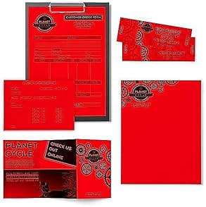 Astrobrights Color Paper, 8.5” x 11”, 24 lb/89 gsm, Re-Entry Red, 500 Sheets (21558) - Image 6