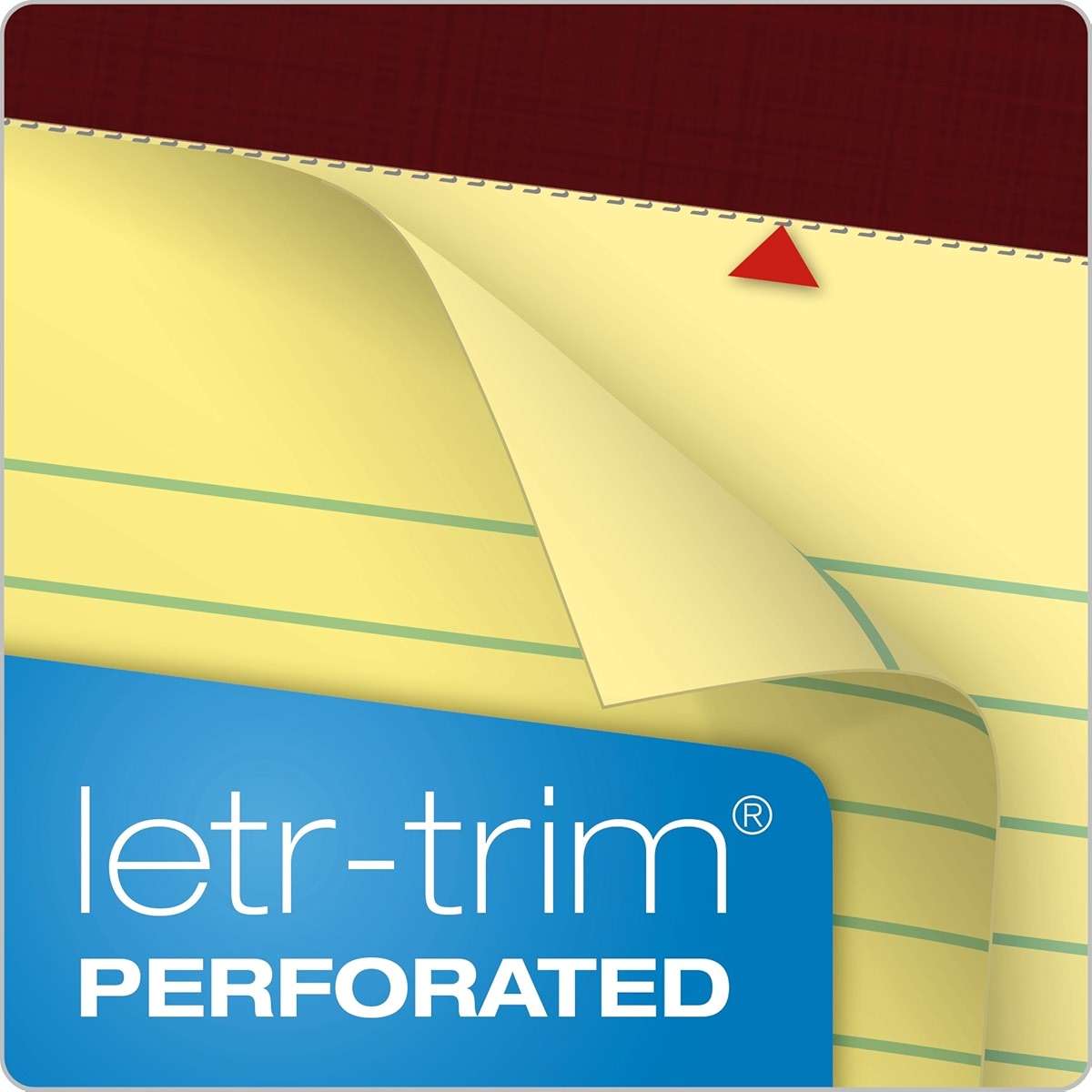 TOPS Legal Pads, 6 Pack, Premium Docket Gold Note Pads, 50 Legal Ruled 8.5 x 11 Sheets, Thick Canary Yellow Paper with Extra Hard Back, Proudly Made in the USA - Image 4