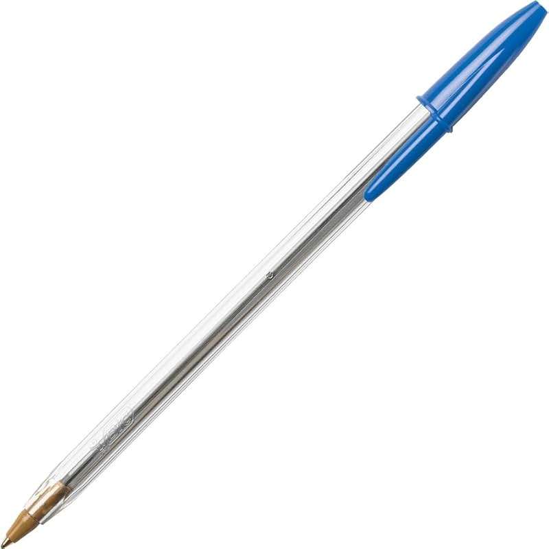 BIC Cristal Xtra Smooth Blue Ballpoint Pens, Medium Point (1.0mm), 12-Count Pack, Extra Smooth and Reliable Ballpoint Pens - Image 4