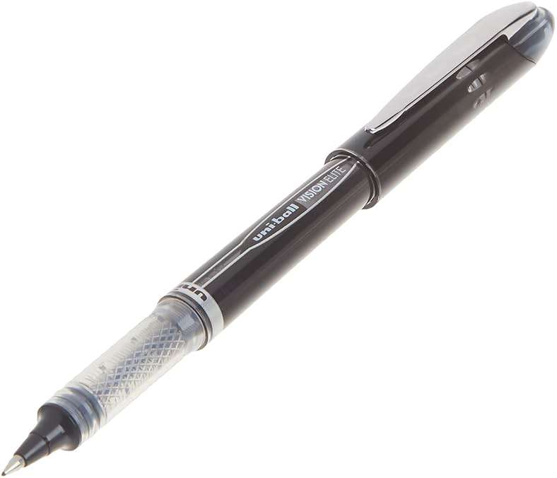 uni-ball Vision Elite Rollerball Pens Fine Point Micro Tip, 0.5mm, Black, 12 Pack - Image 4
